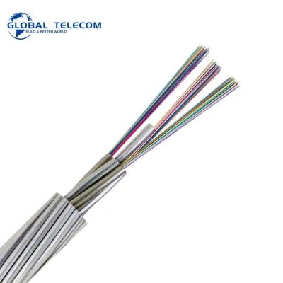 China G6555 Outdoor Fiber Optic Cable OPGW Fiber Cable 12 Core 24 Core for sale