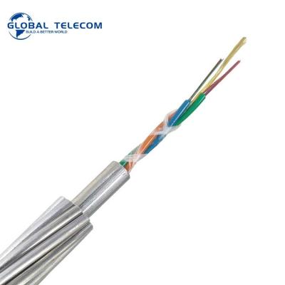 China G655 Opgw Fiber Optic Cable , G652D Optical Fiber Composite Overhead Ground Wire for sale