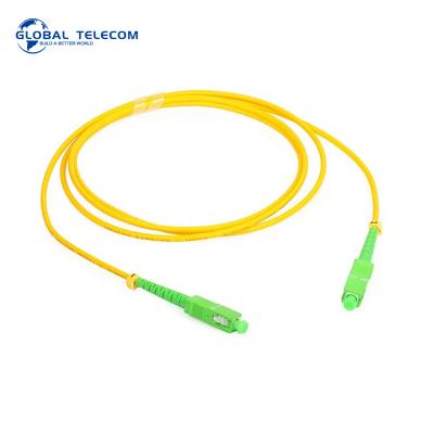 China 3M 5M SC APC Fiber Patch Cord G652D G657A1 LSZH Jacket 2.0mm 3.0mm for sale