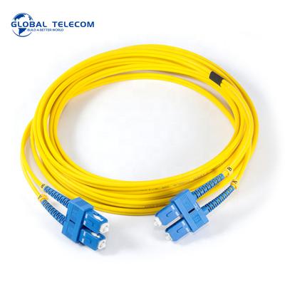 China SC UPC LC UPC Fiber Optic Patch Cord SM Duplex For Telecommunications for sale