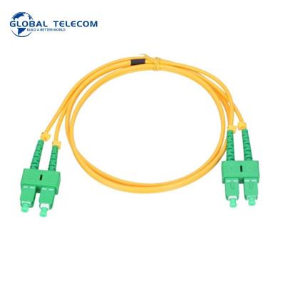 China Os2 cabo de fibra ótica frente e verso 9/125nm do Sc Apc para ethernet rápidos à venda