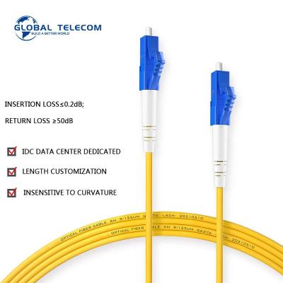 China LSZH Jacket Lc To Lc Fiber Patch Cord Single Mode 2.0mm Simplex for sale