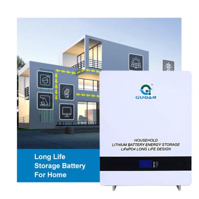 Chine stockage d'énergie de 10kwh Powerwall, batterie au lithium fixée au mur pour solaire à la maison à vendre