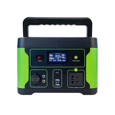 China Lithium Portable Power Station Battery 600W AC DC Output With Solar Charging for sale