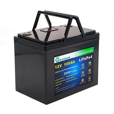 China Bateria LiFePO4 portátil de 12 volts, pacote portátil de fosfato de ferro de lítio de 12 V à venda