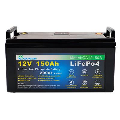 중국 RV 및 어선용 12V 150Ah 200Ah LifePO4 딥 사이클 배터리 팩 판매용