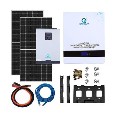 China Praktisch Home Solar Battery Storage System 5KW Full Soar Set Te koop