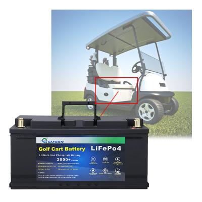 China Fábrica Custom Lifepo4 Golf Cart Bateria 36V 48V 60V 72V 96V Bateria Pacote Para Golf Cart à venda