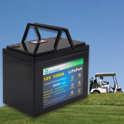 China 12 Volt Deep Cycle Golf Cart Battery Bluetooth Lifepo4 Convenient for sale