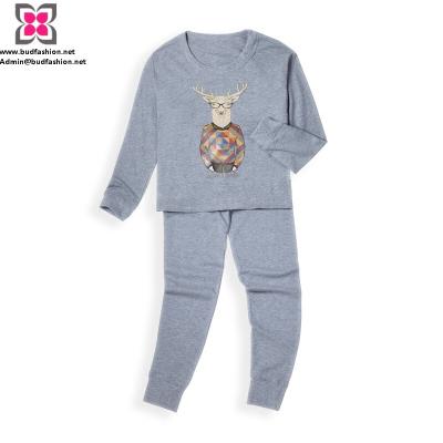 China Wholesale Custom Kid Leisure Wear Print Cotton Long Sleeve Clothing Set and tracksuit for sale