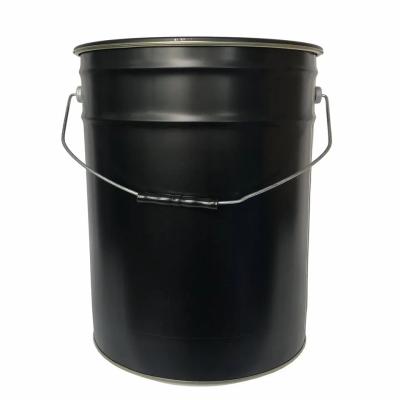 China Round Food Safe Metal Buckets 5 Gallon 0.28-0.42mm for sale