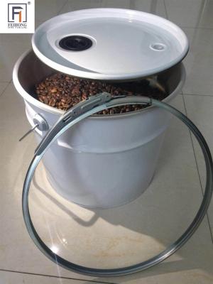 China 0.32-0.42mm Food Safe Metal Buckets 5 Gallon 20L For Coffee Bean Storages for sale