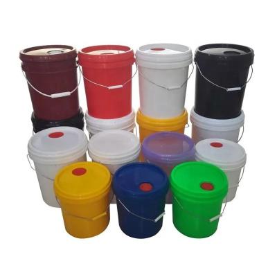 China 5 Gallon Plastic Bucket With Plastic Spout Cap For Oil Lubricant for sale