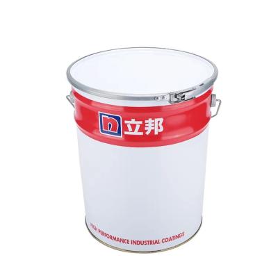 China Open Head UN Rated 24 Gauge Steel Pail With Lever Lock Ring Lid for sale