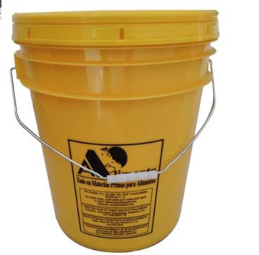 China Contenedores de baldes de plástico amarelo de 20L para armazenamento de cola à venda