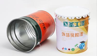 China 27-30 Gauge 5 galones a 25 galones Contenedor de pintura con tapa de borde de flores Aprobado por la ONU en venta