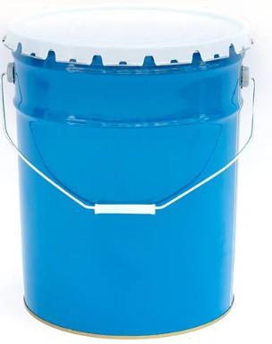 China 5 Gallon Steel Solid Solvent Bucket With Curly Edge Lid for sale