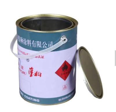 China 5 Liter Tinplate Cans With Lid Plastic Handle For Paints Storage for sale