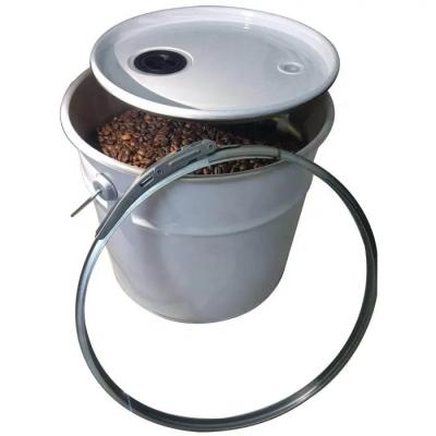 China 5 galones de baldes de metal seguros para alimentos para el almacenamiento y transporte de granos de café en venta