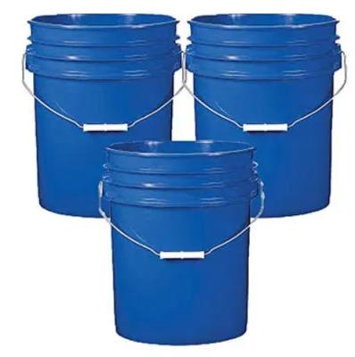 China 16L Printing Inks Plastic Storage Pails With Metal Handle Plastic Grips for sale