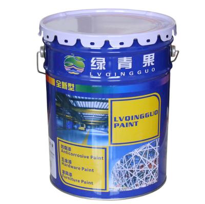 China Acero tinado productos químicos Soluciones cubo de 1 a 6 galones 0,32 a 0,42 mm en venta