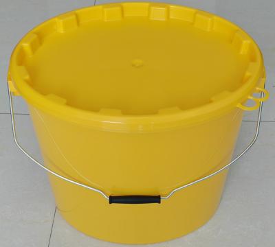 China Cubo de plástico oval de 20 litros para almacenar pintura con certificado ISO en venta