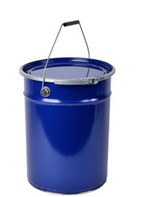 China Blue Open Head 5 Gallon Metal Pail Rust Inhibited for sale