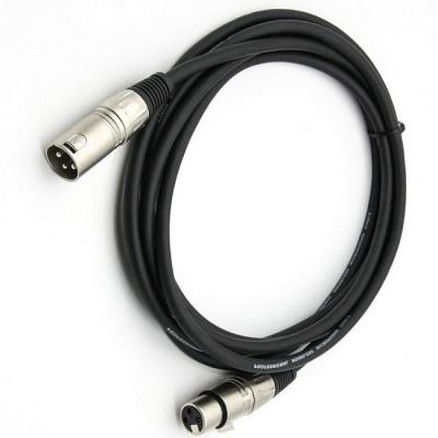 China 3 Pin XLR Microphone Cables Male To Female Mic Cord Black XLR Cable for sale