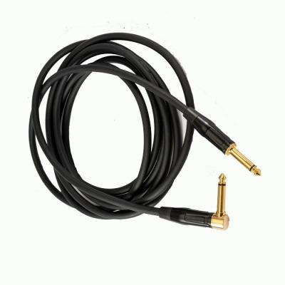 China Helical Shielding Guitar Audio Cable Instrument Bass AMP Cord For Electric Mixer Straight To Angle for sale