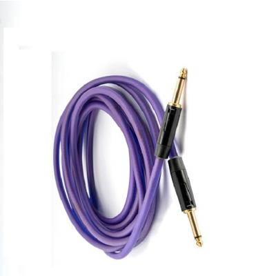 China Bass Guitar Audio Cable Instrument Cable For Electric Bass 1/4 Inch Straight Amp Cord Guitar Cable for sale