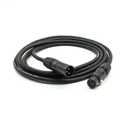 China AWG 24 XLR Microphone Cables Black XLR Male To XLR Female Mic Cable For Mixer for sale