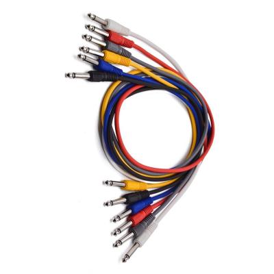 China Red Yellow Guitar Pedal Jumper Cables  1/4