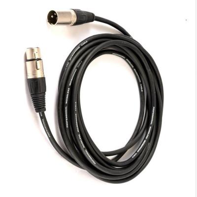 China 20ft Male To Female Xlr Cable Black Color Mic Cord Leads For Microphone Mixer for sale