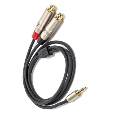 China Audio Y Splitter Cable 3.5mm Stereo  To Dual RCA For Speaker Mixer for sale