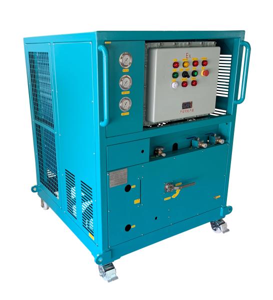 Quality R290 R32 R1234ze AC Refrigerant Recovery Machine Freon Gas Recovery Unit Air for sale