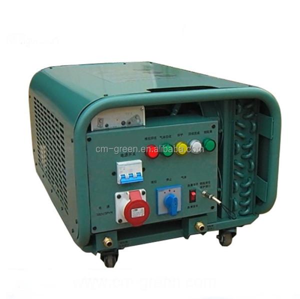 Quality R134A freon gas Refrigerant Recovery Machine Portable Reclaim Unit for automobile AC Assembly line for sale