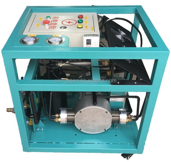 Quality 4HP oil less large gas displacement R514A HFO refrigerant recovery machine low pressure recovery charging equipment for sale