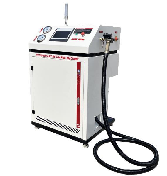 Quality single filling system automatic ac gas refrigerant recovery charging machine for sale