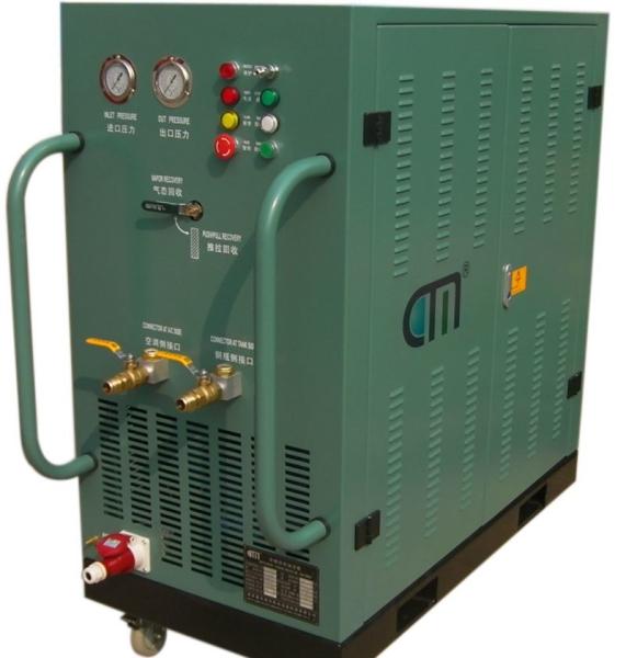 Quality full oil less 7HP refrigerant recovery machine fast speed large R134a refrigeran for sale