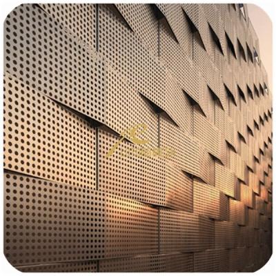 China Perforated metal, aluminum laser cut art panel for facade and architect Project for sale