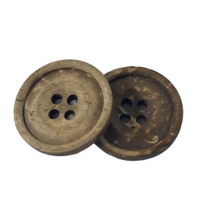China Coconut Natural Material Buttons 4 Hole Apply For Knitting And Jewelry Crafts Sewing for sale