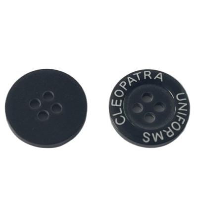 China High Temperature Resistance Navy Color Urea Buttons 24L With Four Hole for sale