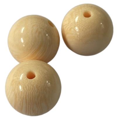 China Fancy Plastic Bead Buttons With One Hole Faux Wood Effect 24L Use On Garment Accessories for sale