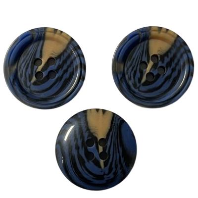 China Coat Outwear Plastic Coat Imitation Horn Buttons With Slot On Rim 34L 4 Hole for sale