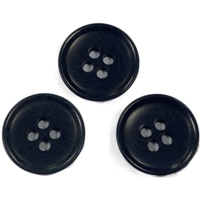 China 32L Coat Sewing Natural Material Buttons / Black Corozo Buttons for sale