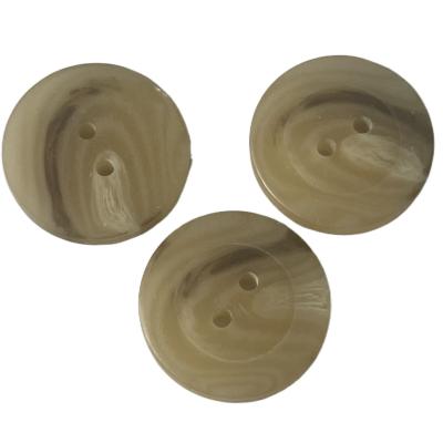 China 4 Hole Plastic Coat Buttons Brown Color 25mm Use For Coat Sweater Jacket for sale