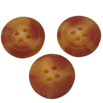 China Red And Yellow 4 Hole 18mm Buttons Use For Jacket Coat Sweater for sale
