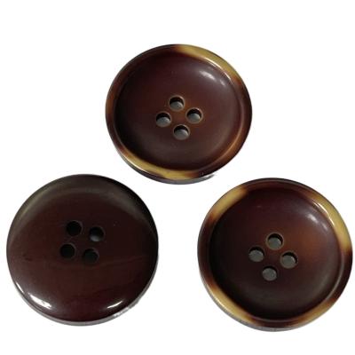 China Fancy Coat Buttons With Burned Edge 22mm Use On Coat Jacket Sweater for sale
