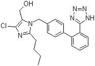 China Losartan Base CAS NO.114798-26-4 C22H23ClN6O Cardiovascular for sale