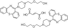 China Quetiapine fumarate CAS NO.111974-72-2 C46H54N6O8S2 for sale